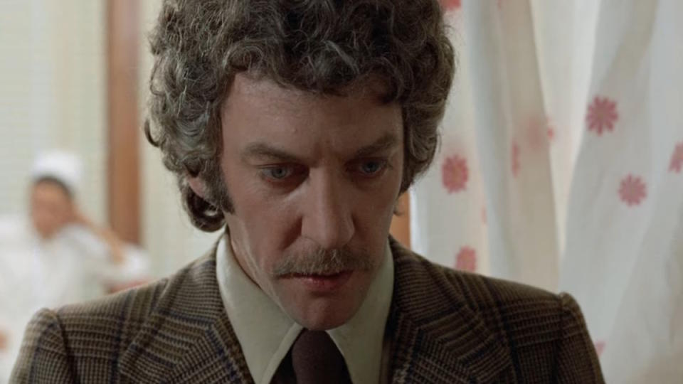 <p> After cutting his teeth in both TV and movies throughout the 1960s, Donald Sutherland earned leading man recognition in the ‘70s. He co-starred in Don’t Look Now with Julie Christie in 1973, for which he was nominated for a BAFTA, and followed it up with the movies The Eagle Has Landed, Frederico Fellini’s Casanova, Eye of the Needle, and Invasion of the Body Snatchers. In 1978, he was cast in National Lampoon’s Animal House, which increased his appeal to a younger crowd. His career continued for decades afterward, appearing in both comedies, dramas, and franchise epics alike. </p>