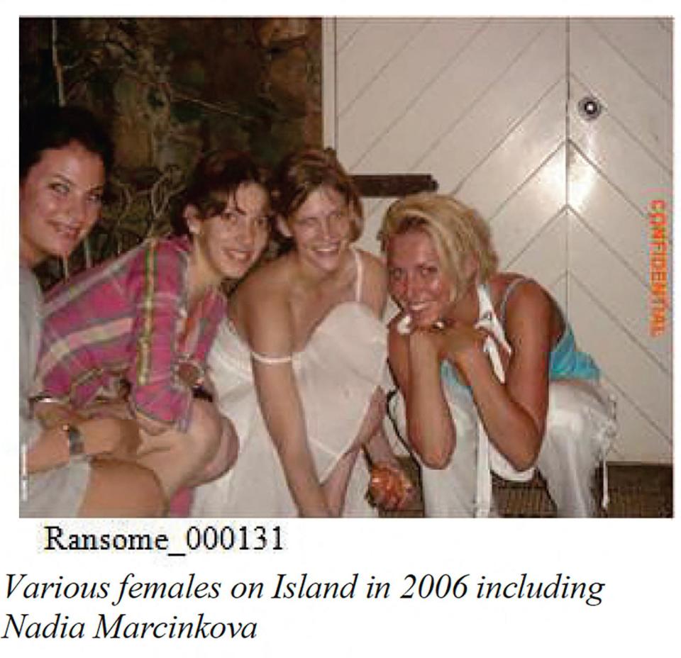 Various females on Epstein's island in 2006