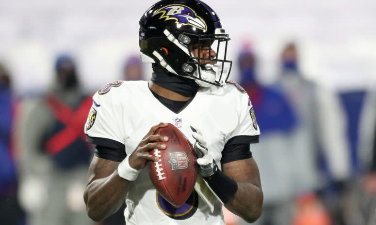 Baltimore Ravens quarterback Lamar Jackson on Saturday night.