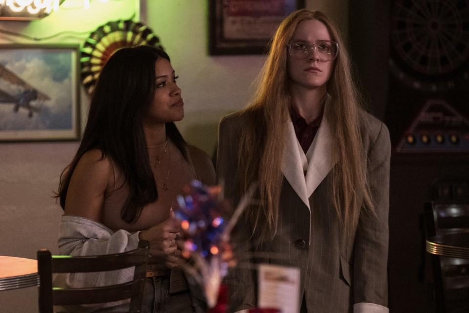 Gina Rodriguez and Evan Rachel Wood in "KaJillionaire."