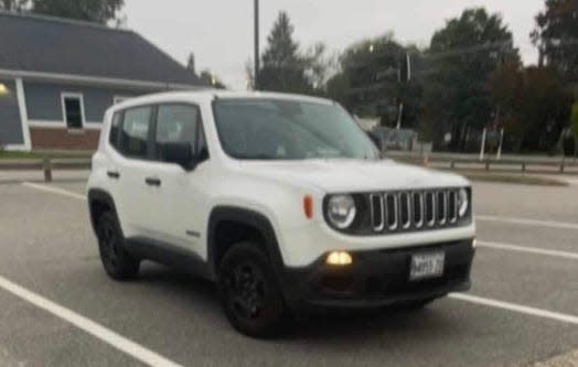 This Jeep Renegade was stolen from a home on Day Street in Kennebunk, Maine, at some point overnight Friday, March 29, into Saturday, March 30, 2024. Anyone who spots it is encouraged to call the Kennebunk Police Department.