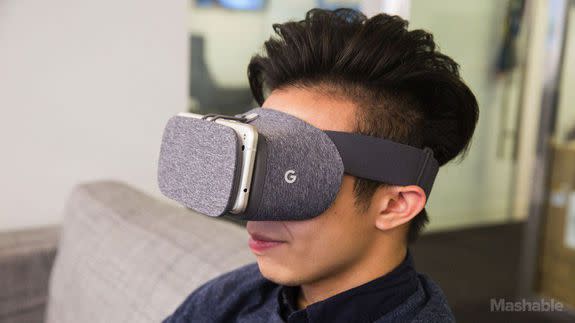 Google's Daydream View mobile VR headset.