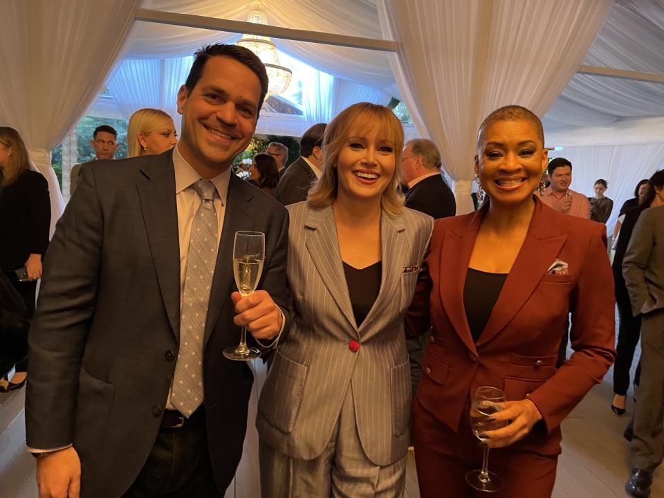 TCM hosts Dave Karger, Alicia Malone, and Jacqueline Stewart, president of the Academy Museum of Motion Pictures.