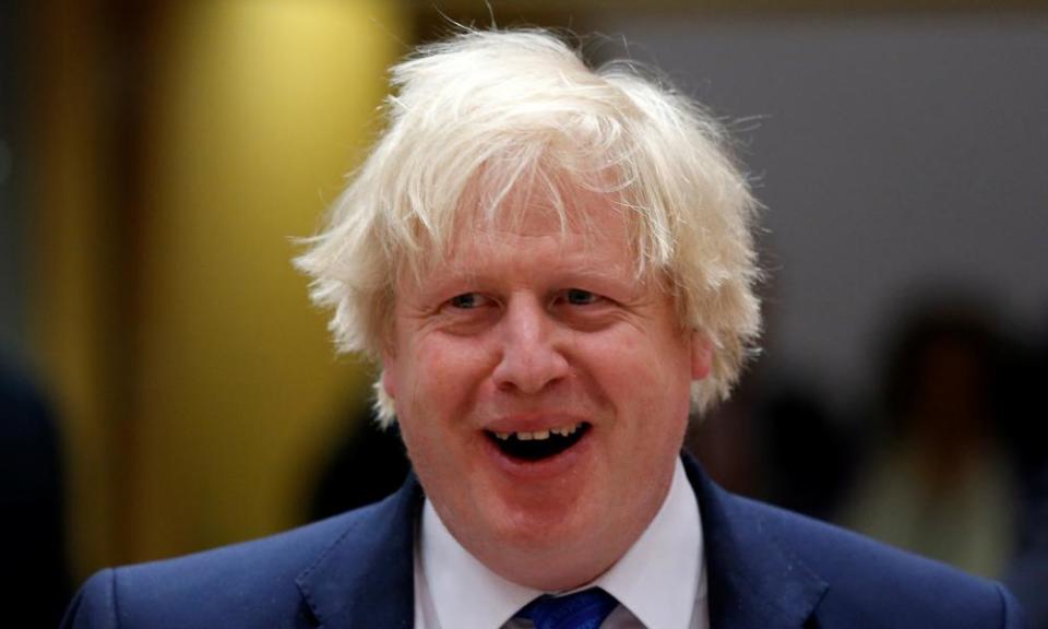 Britain’s foreign secretary Boris Johnson