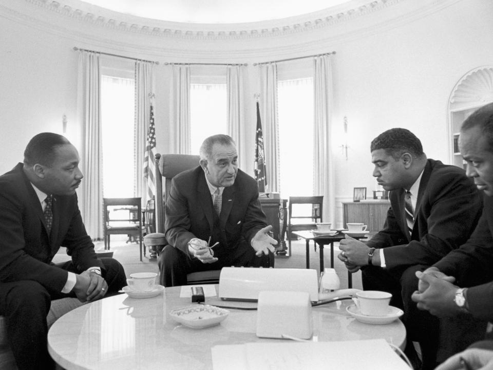 LBJ and MLK.