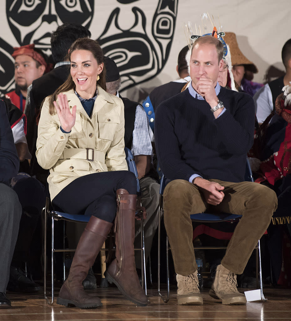 Herzogin Kate trägt die flachen Stiefel aber auch bei offiziellen Terminen