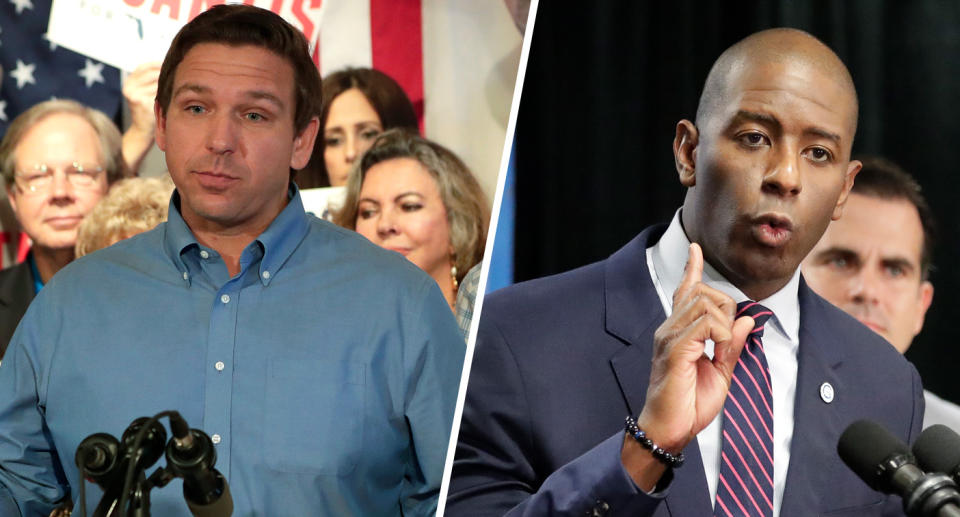 Ron DeSantis, Andrew Gillum (Photos: John Raoux/AP)