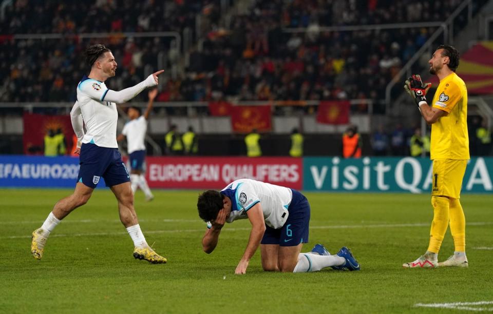 England were left frustrated in Skopje (PA)