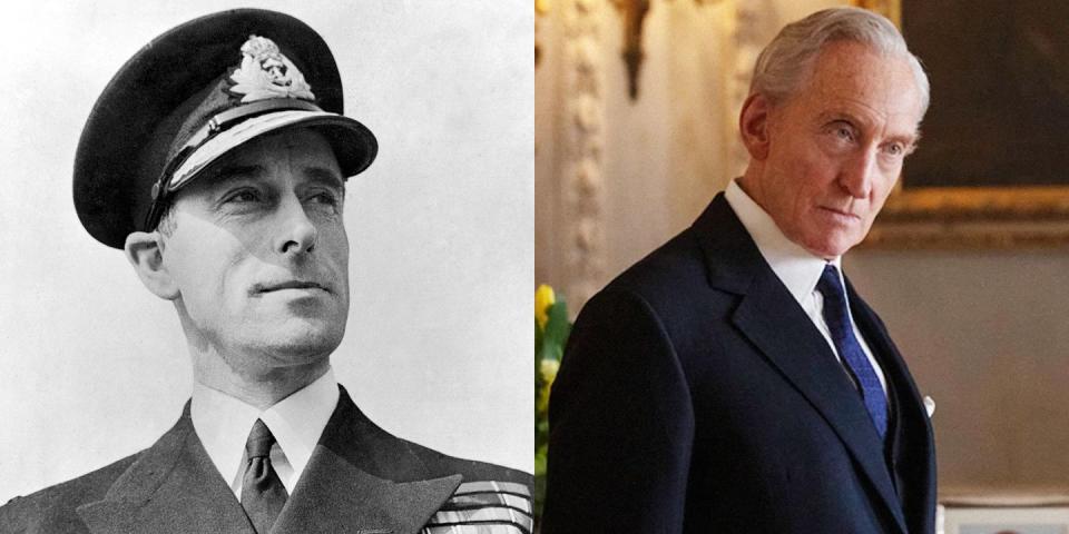 Charles Dance as Lord Mountbatten