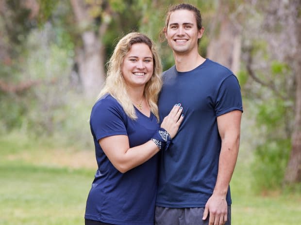 <p>Abby Garrett (L) and Will Freeman (R), childhood sweethearts from Birmingham, Alabama.</p><p>Abby, 24, is a data scientist. Will, 25, is an accountant. The couple has been dating for eight years, but have known each other since they were kids. They hope that familiarity will lead to a successful dynamic on the race. They both grew up watching <em>The Amazing Race</em>, consistently game planning how they would do on the race. And we'll see how that preparation translates from the couch to the seat of a taxi!</p><p>Sonja Flemming/CBS</p>