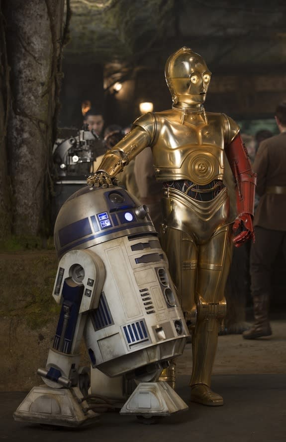 R2D2 and C-3PO (with a new red arm).