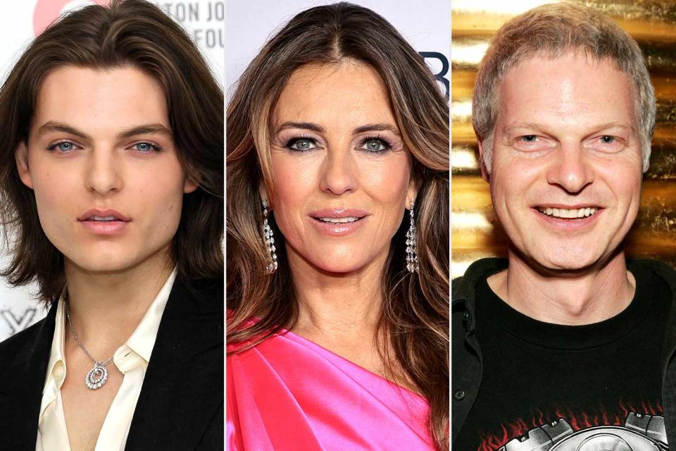 <p>Dia Dipasupil/WireImage; Jamie McCarthy/Getty; J. Shearer/WireImage</p> Damian Hurley, Elizabeth Hurley and Steve Bing