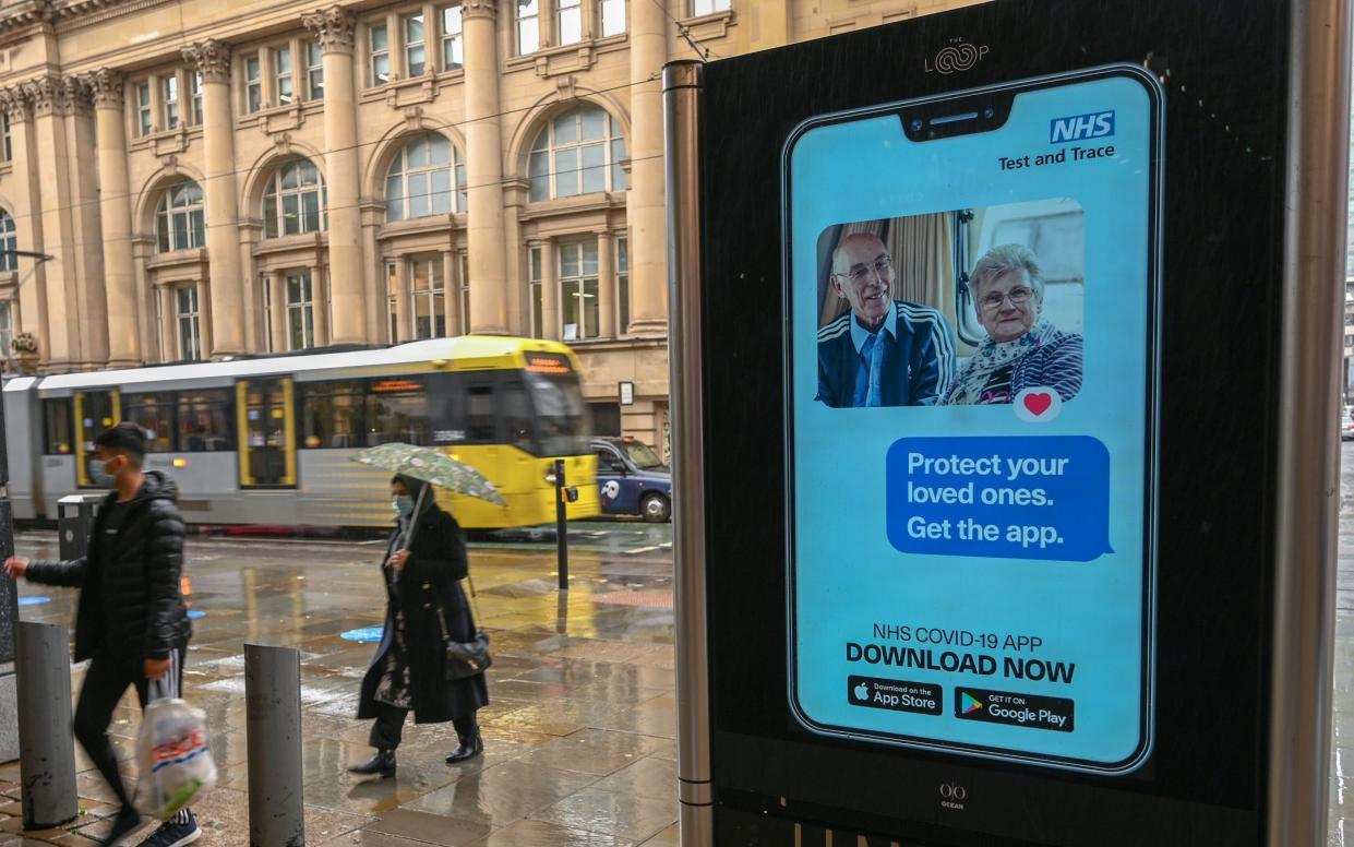 The NHS app has now been downloaded by more than 19 million people - Paul Ellis/AFP