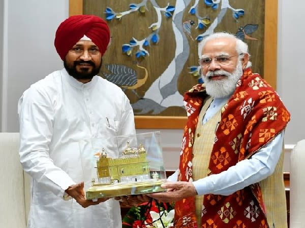 CM Channi called on PM Modi in New Delhi today (Photo:ANI)