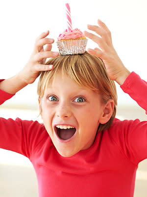 Birthday Boy with Cupcake