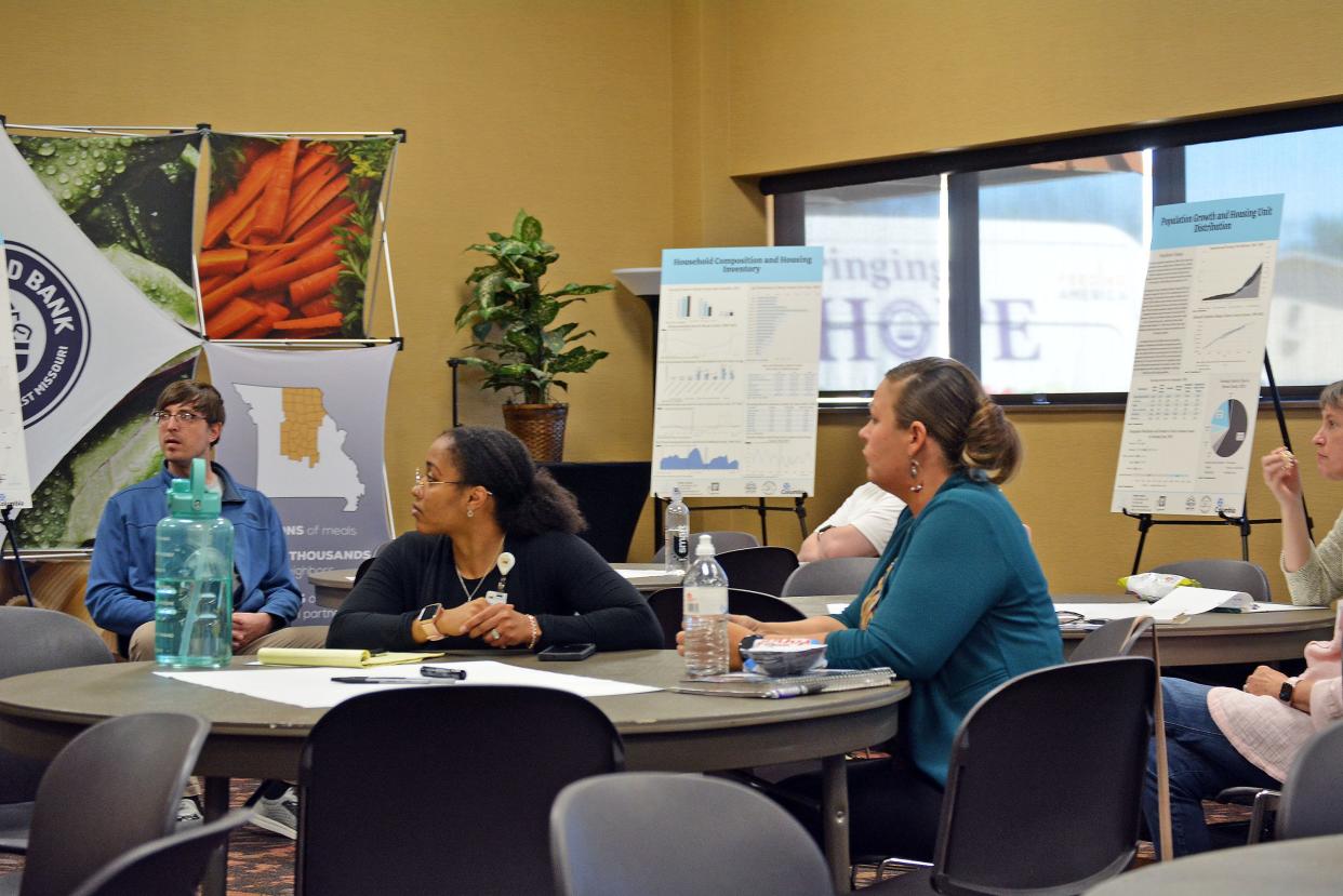 Roughly one dozen community members gathered Tuesday afternoon at the Food Bank for Central and Northeast Missouri to discuss a joint city and county affordable housing study.