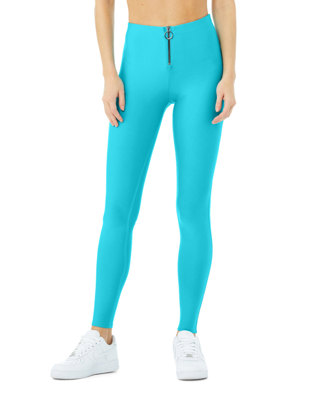 High Rise 7/8 Legging In Cloud Compression - Dark Teal – Carbon38