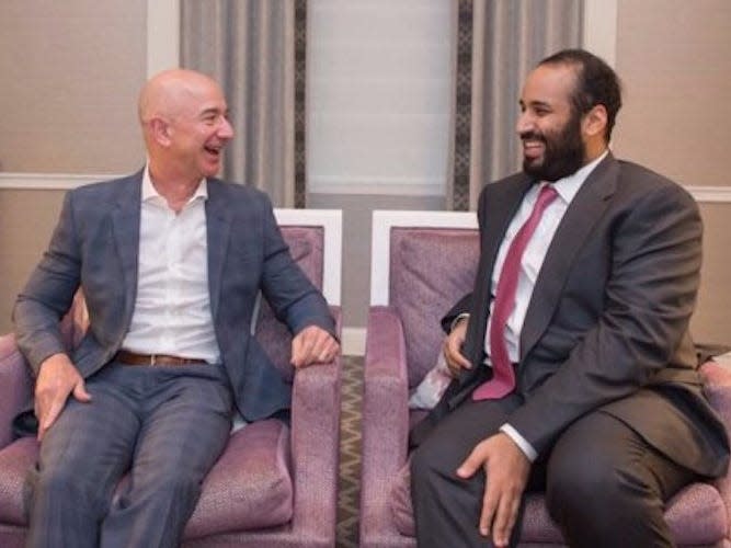 Jeff Bezos Mohammad bin Salman