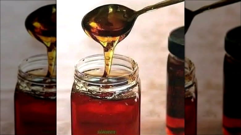 Jar of golden syrup