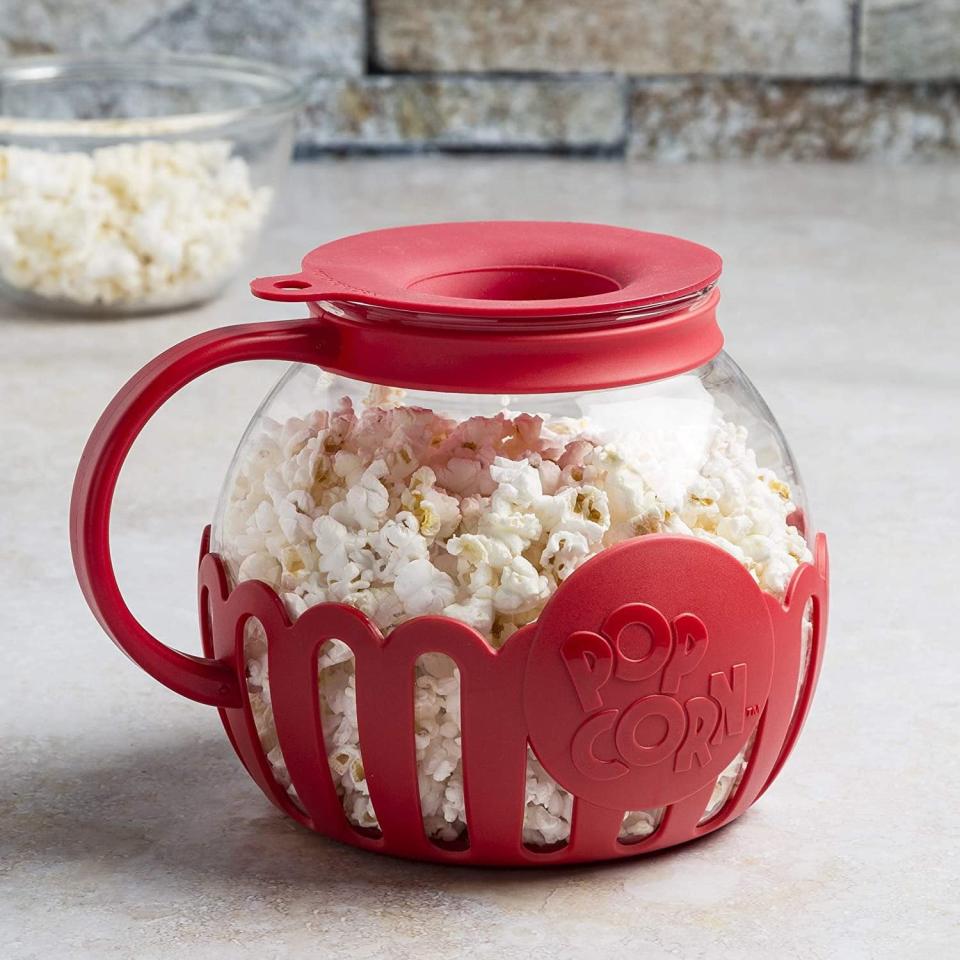<p>The <span>Ecolution Original Microwave Micro-Pop Popcorn Popper</span> ($9, originally $13) is the perfect complement for all their binge-watching needs. It's a useful find that can make the perfect amount of popcorn for one person. It comes in a variety of colors as well.</p>