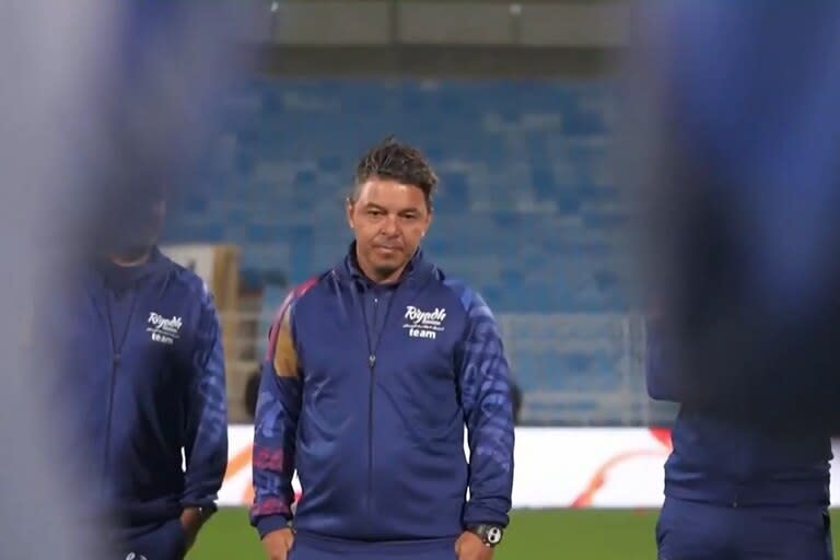 La última aparición de Marcelo Gallardo como entrenador fue en el amistoso entre PSG y Riyadh All Stars