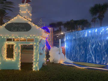 The Seawalk and Latham Plaza public park in downtown Jacksonville Beach, where the chairs are located, will be filled with lights every night from 5 p.m. to 1 a.m. from Nov. 21 and will run through Jan. 1, 2021.