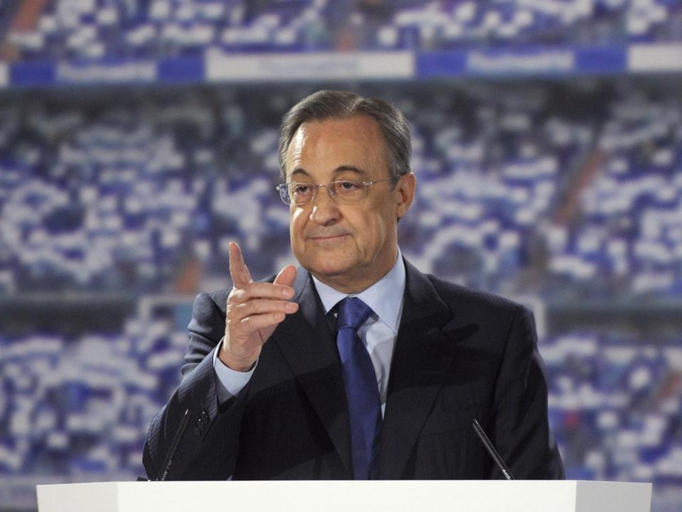 Real Madrid president Florentino Perez is a key figure in ‘The Figo Affair’ (AFP via Getty Images)