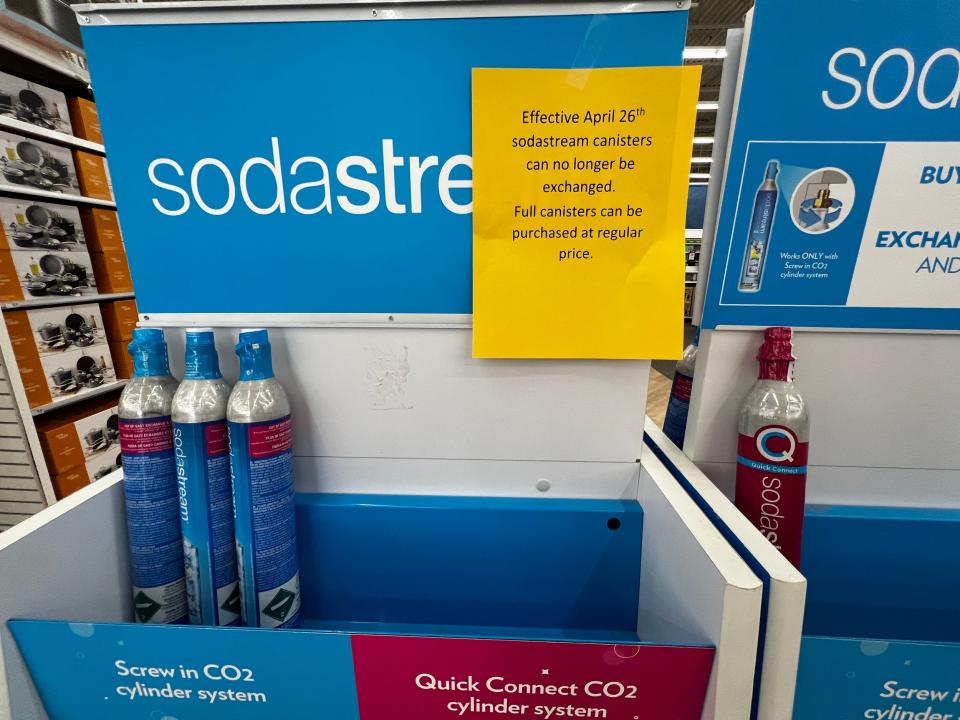 A sodastream display at a Bed Bath & Beyond store