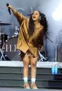 <p>H.E.R. performs at Wembley Stadium on Aug. 12 in London, England.</p>