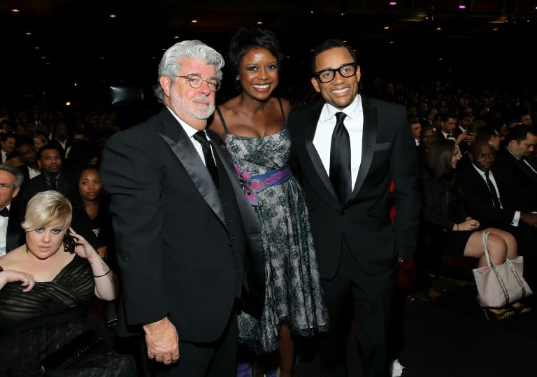 Star Wars creator George Lucas (left) will get a special award at this year's Cannes film festival (MARK DAVIS)