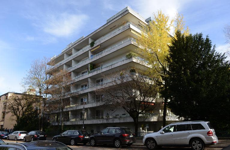 The flat in Munich's Schwabing district, where art masterpieces believed stolen by the Nazis were discovered, pictured on November 4, 2013