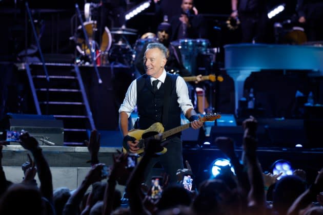 Bruce Springsteen performing at the 2024 Sea.Hear.Now Festival in Asbury Park, New Jersey. - Credit: Taylor Hill/WireImage/Getty Images