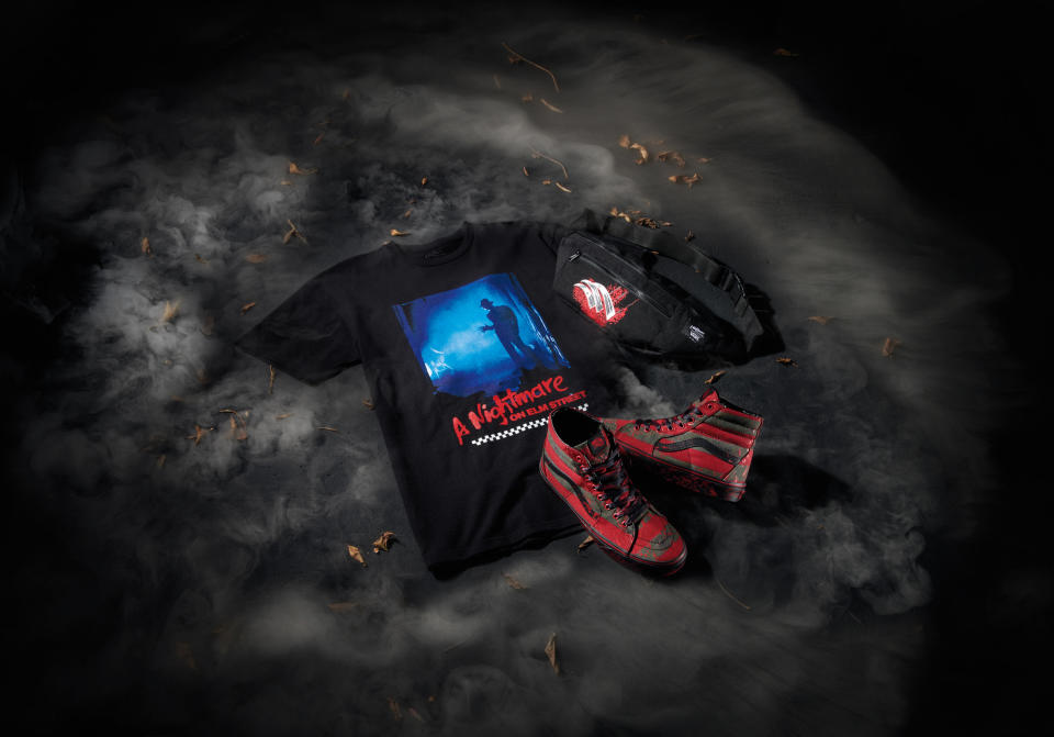 Vans x Horror features “A Nightmare on Elm Street”-inspired apparel and sneakers.