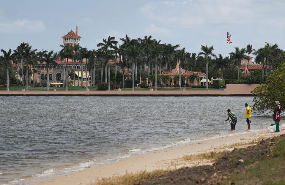 President Donald Trump's Mar-a-Lago resort in Florida reportedly billed the White House for $1,000 worth of drinks in April 2017. (Joe Raedle via Getty Images)