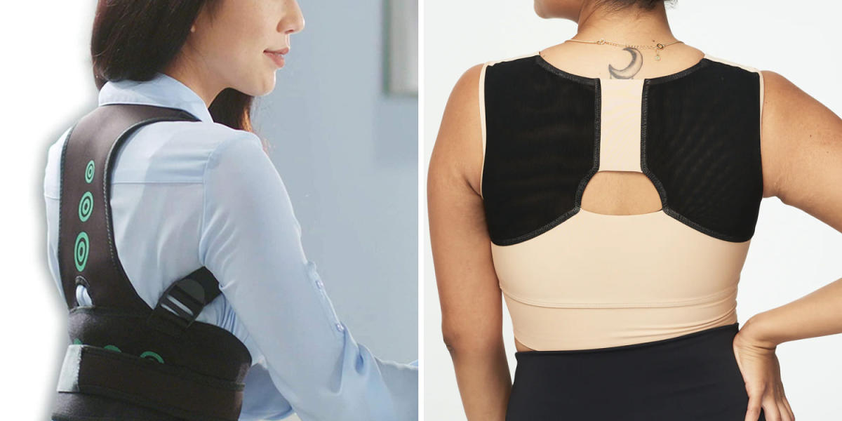 Medical Back Support Posture Corrector Belt Upper Shoulder Brace Pain  Relief GW