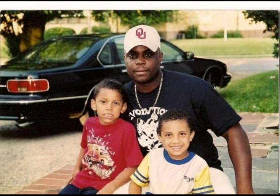 Andre Ogletree stopped showing up much in the lives of his sons, Drew (left) and Aaron (right), right as they entered elementary school.