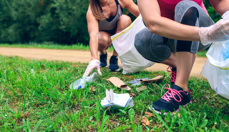 Plogging is good for your health and the environment. (Getty Images)