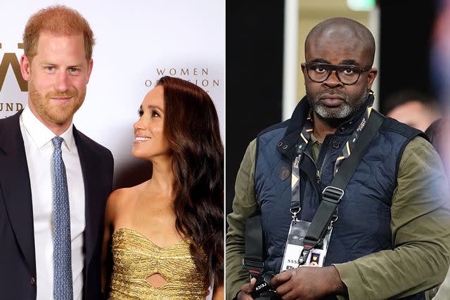 Aaron Chown/PA Images;Kevin Mazur/Getty Images Ms. Foundation for Women Prince Harry and Meghan Markle (left); Misan Harriman