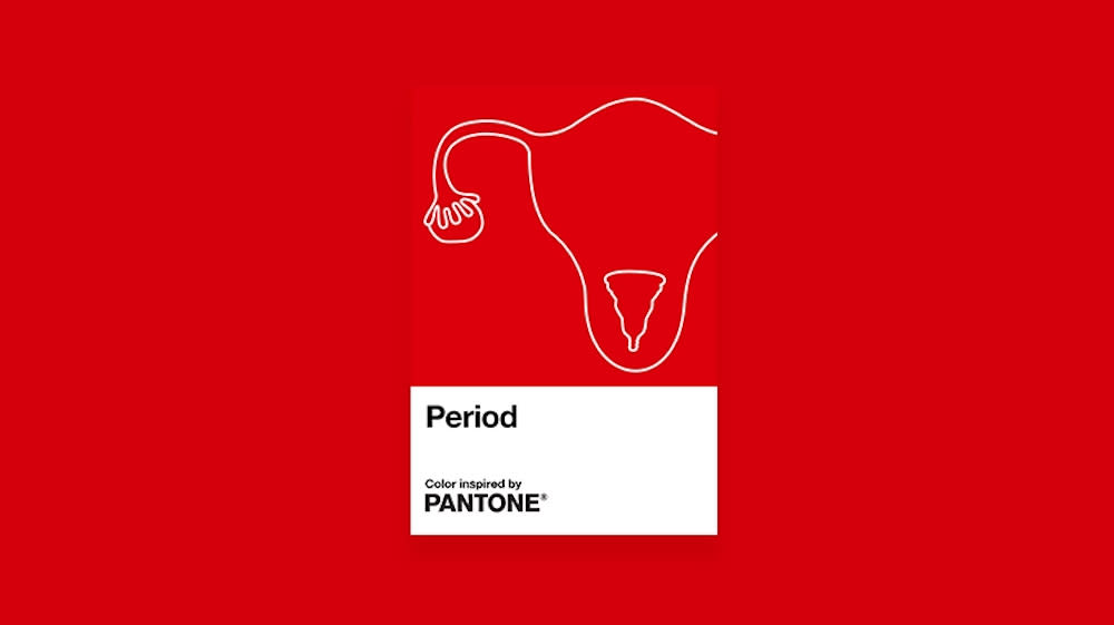 The bright red shade is aimed at fighting stigma surrounding the topic of periods. — Picture courtesy of Intimina