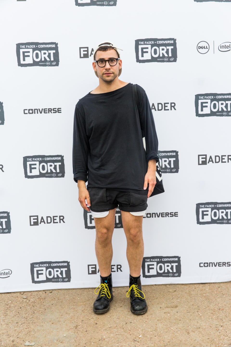 Did Jack Antonoff hit the stage straight from exercising without stopping to change? Looks like it.