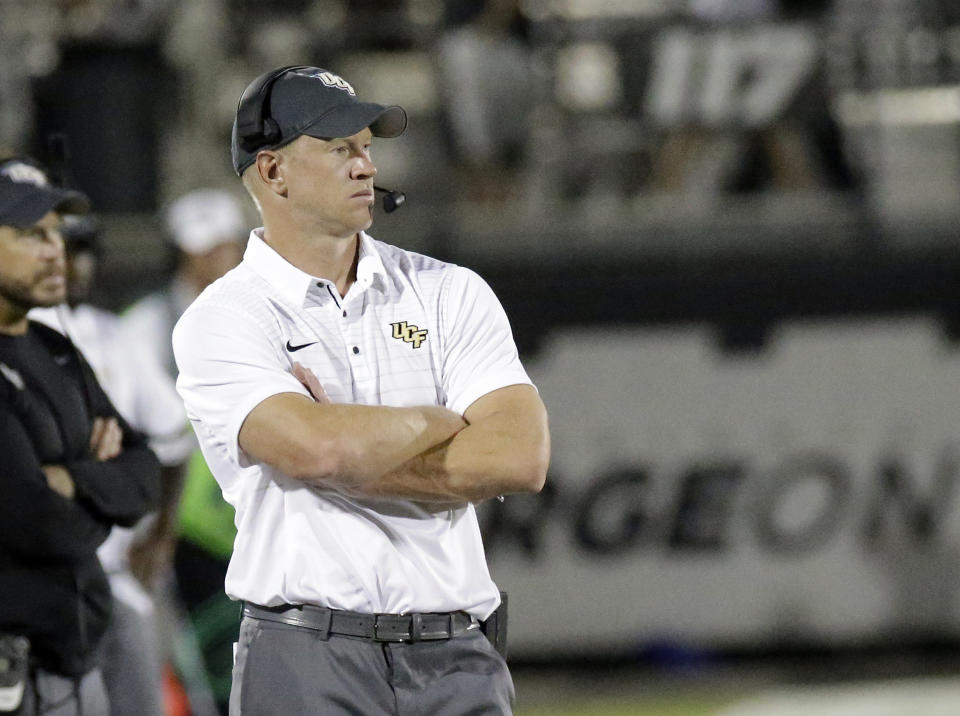 With UCF off to a 5-0 start, Scott Frost has emerged as the hottest coaching prospect in college football. (AP)