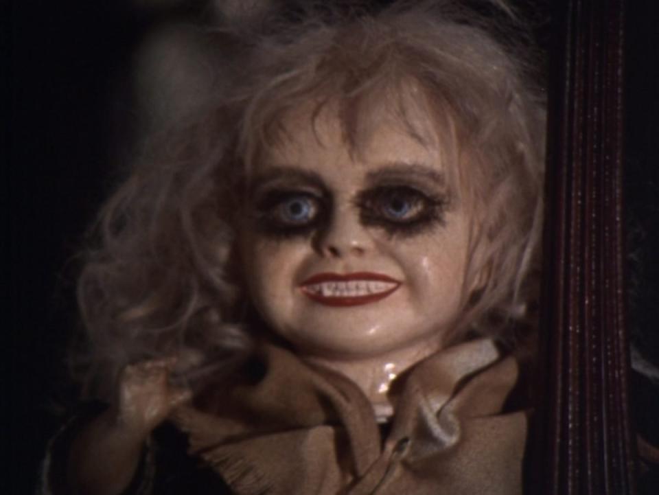 The face of a hideous doll in Night Gallery.