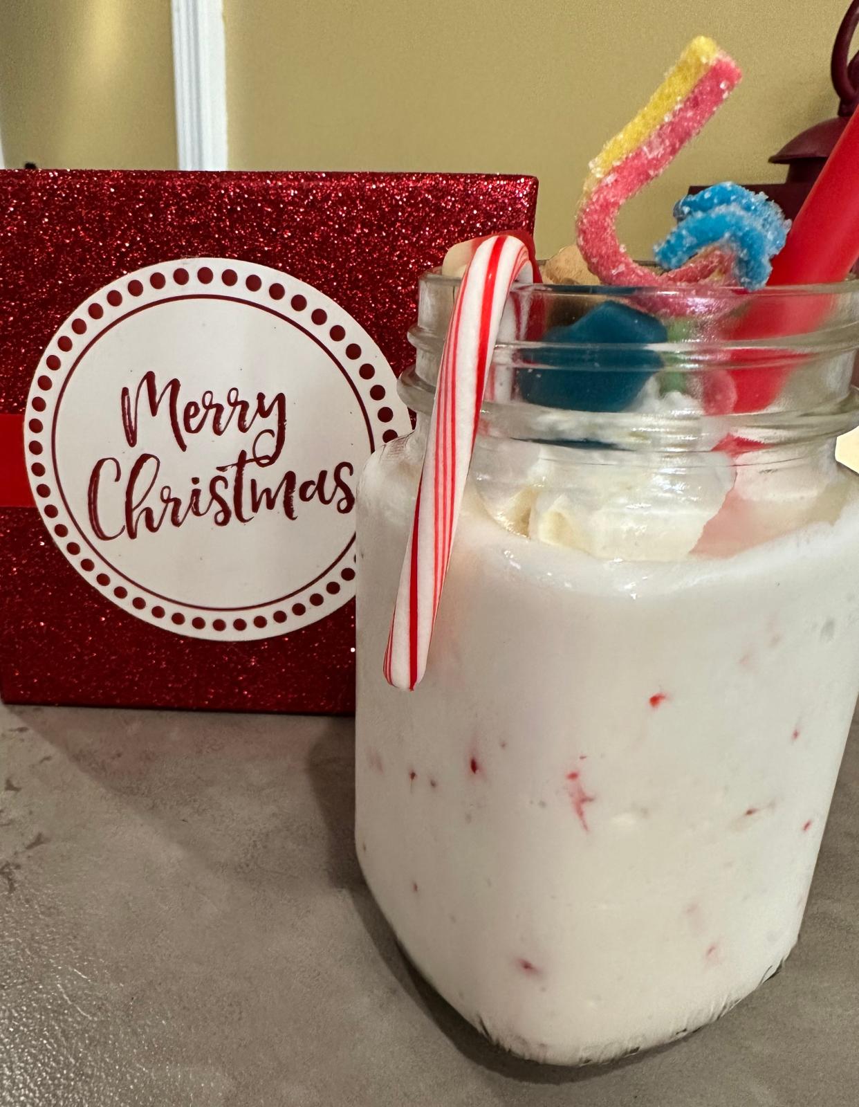 The Buddy the Elf Shake is a fun, non-alcoholic drink available at Fizzlestix in Massillon.