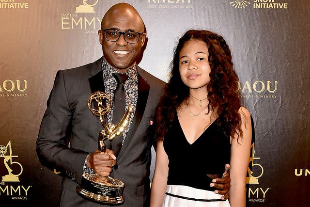 <p>David Crotty/Patrick McMullan/Getty</p> Wayne Brady and Maile Masako Brady attend the 2018 Daytime Emmy Awards on April 29, 2018 in Pasadena, California.