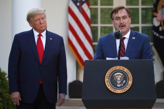 mike-lindell-trump - Credit: Alex Brandon, File/AP