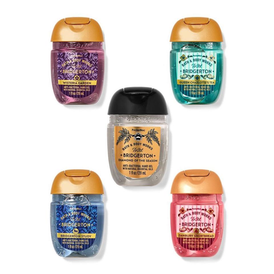 <p><a href="https://go.redirectingat.com?id=74968X1596630&url=https%3A%2F%2Fwww.bathandbodyworks.com%2Fp%2Fbridgerton-buzz-worthy-faves-pocketbac-hand-sanitizers-5-pack-025501108.html&sref=https%3A%2F%2Fwww.bestproducts.com%2Flifestyle%2Fa60567658%2Fwhich-bridgerton-collection-are-you-april-2024%2F" rel="nofollow noopener" target="_blank" data-ylk="slk:Shop Now;elm:context_link;itc:0;sec:content-canvas" class="link ">Shop Now</a></p><p>Bridgerton Buzz-Worthy Fave Hand Sanitizers (5-Pack)</p><p>bathandbodyworks.com</p><p>$8.00</p>