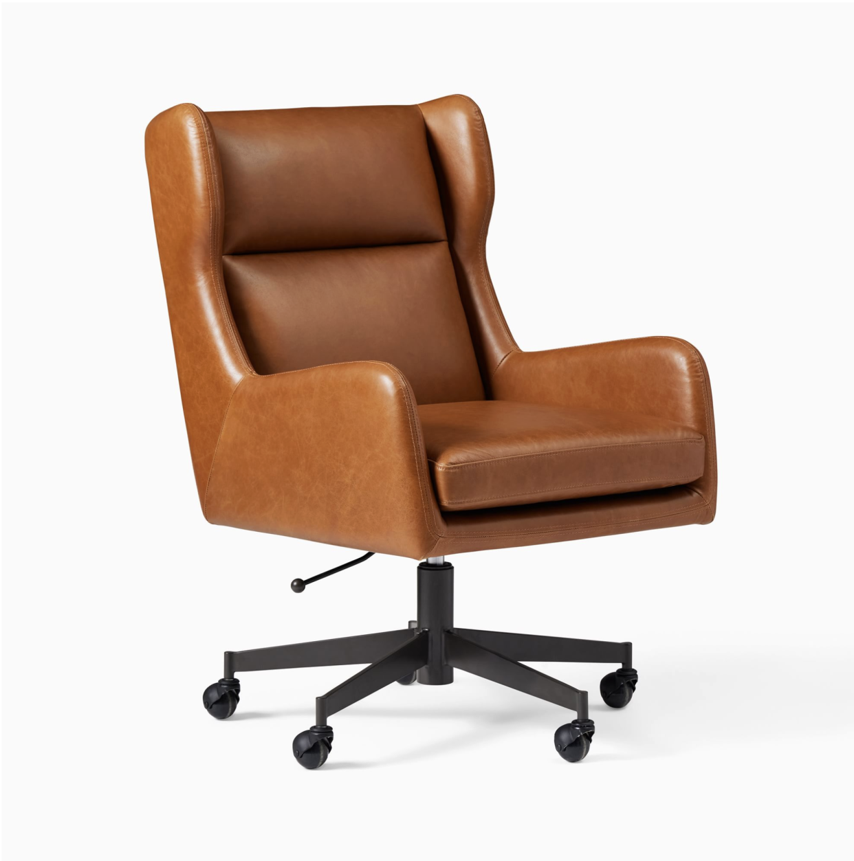 <p><a href="https://go.redirectingat.com?id=74968X1596630&url=https%3A%2F%2Fwww.westelm.com%2Fproducts%2Fryder-leather-swivel-office-chair-h10953%2F%3Fpkey%3Dcoffice-chairs&sref=https%3A%2F%2Fwww.esquire.com%2Flifestyle%2Fg40081268%2Fbest-ergonomic-office-chairs%2F" rel="nofollow noopener" target="_blank" data-ylk="slk:Shop Now;elm:context_link;itc:0;sec:content-canvas" class="link rapid-noclick-resp">Shop Now</a></p><p>Ryder Swivel Office Chair </p><p>$799.00</p>