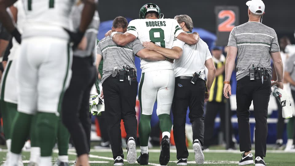 Jets coaching staff believe Rodgers will return ahead of next season. - Michael Owens/Getty Images