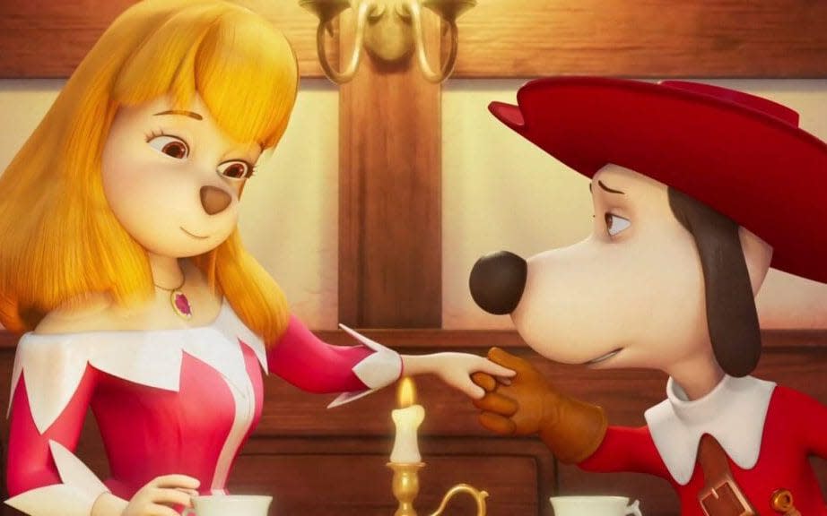 Dogged chivalry: this CGI version traduces the jolting animation of the old cartoon - Handout