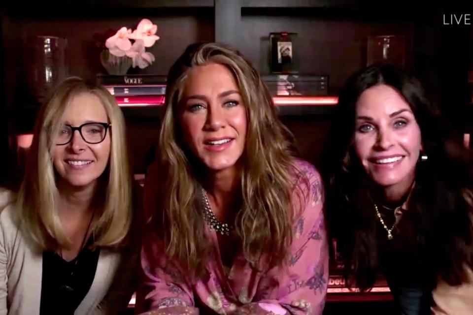 Aniston held a mini Friends reunion (ABC)